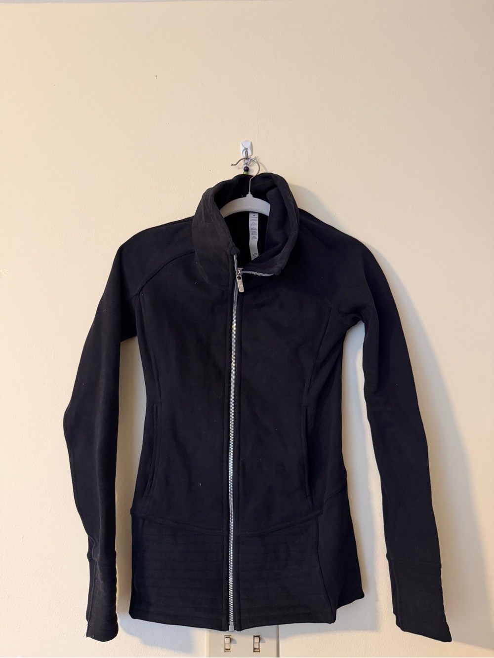 lululemon athletica Black Full-Zip Bomber Jacket